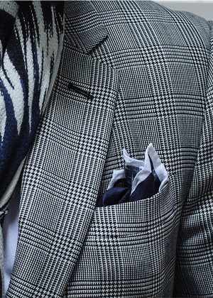 3 Pocket Squares to Wear with a Grey Jacket