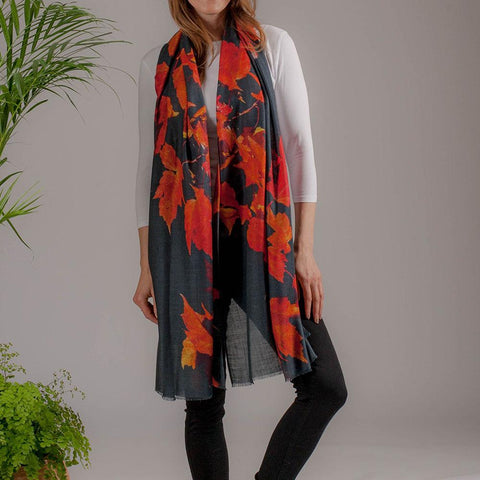 Get Your Wardrobe Fall-Ready with Silk Scarves & Wool-Blend Shawls