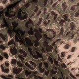 Camouflage Green Leopard Print Pashmina Cashmere Shawl