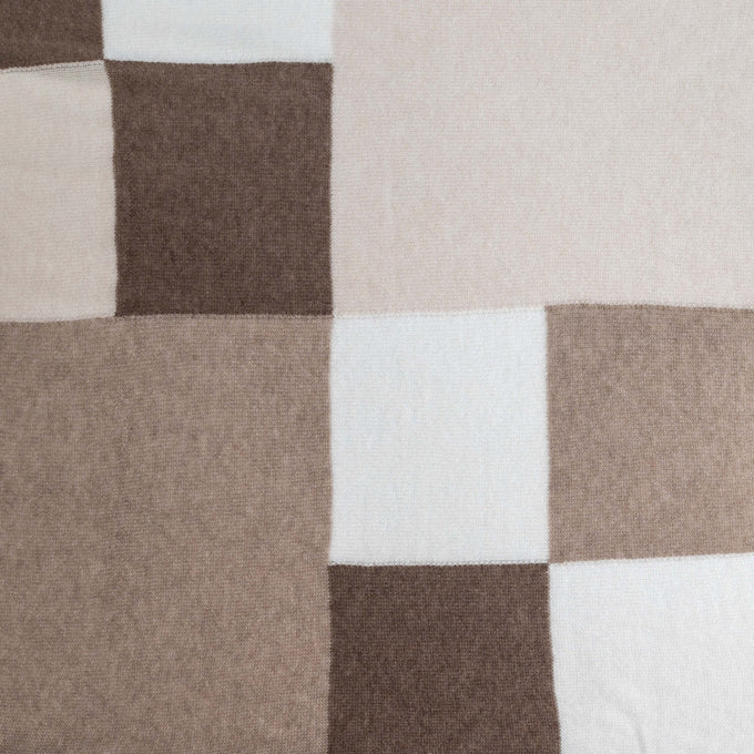 The Check Set - Neutral Tones Italian Cashmere Scarf