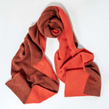 Henna and Terracotta Italian Double Faced Cashmere Scarf