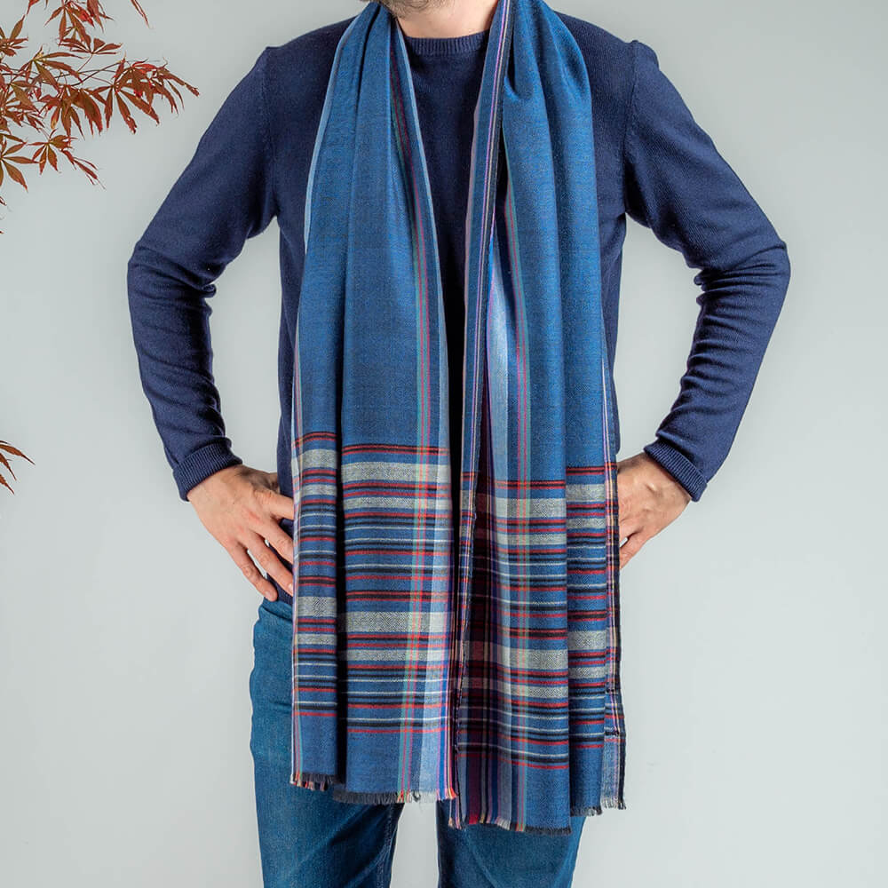 The Chichester Fine Wool and Silk Scarf - Main Image