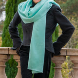 Aquamarine Cashmere and Silk Wrap