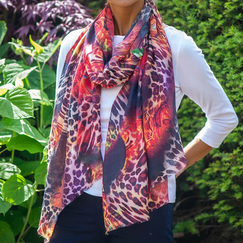 PRE ORDER: Echoes of the Wild - Amber Trail Cashmere and Silk Wrap