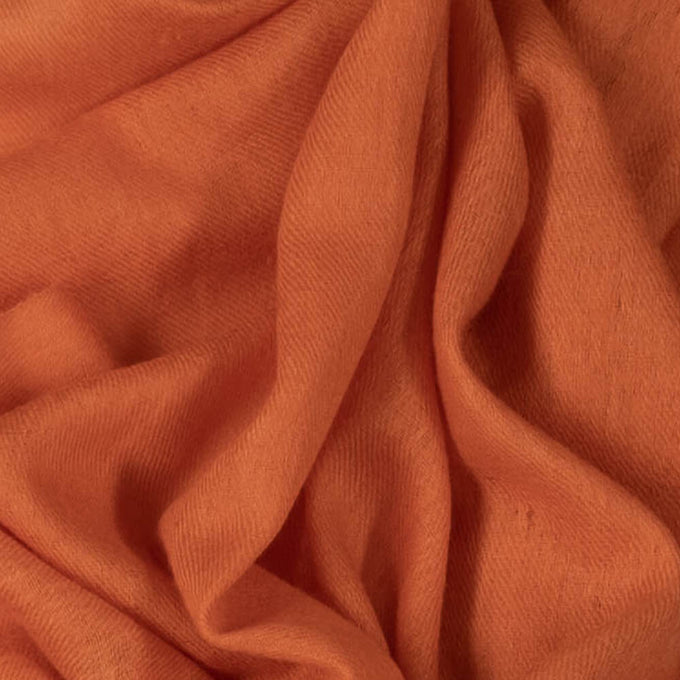 Crushed Apricot Cashmere and Silk Wrap