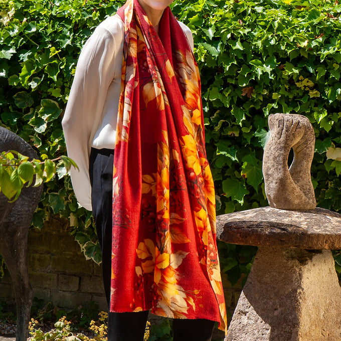 PRE ORDER: The Four Seasons Quartet - Autumn Cashmere and Silk Wrap