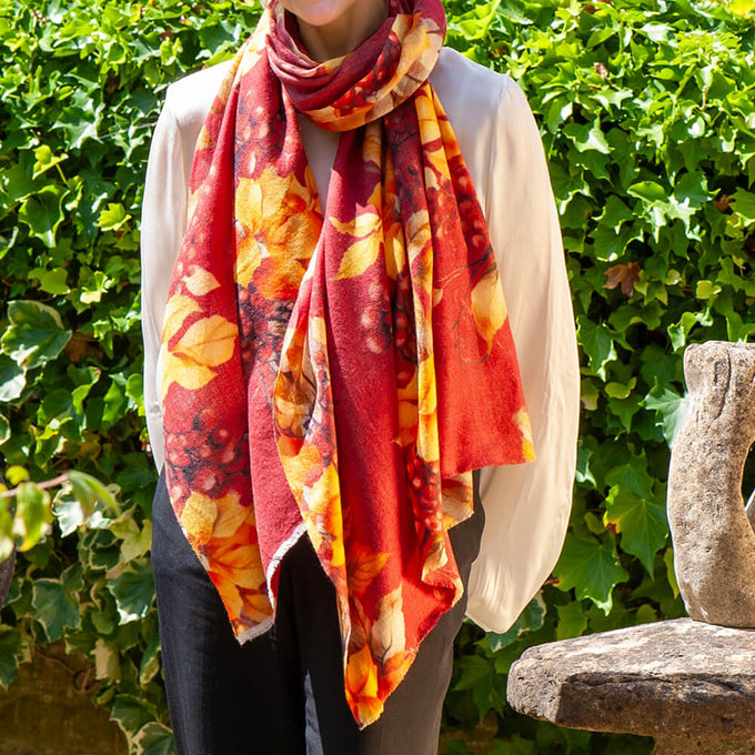 PRE ORDER: The Four Seasons Quartet - Autumn Cashmere and Silk Wrap