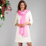 Barbie Pinks Shaded Cashmere and Silk Wrap