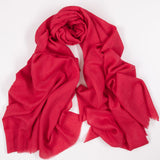 Berry Pink Cashmere and Silk Wrap