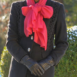 Berry Pink Cashmere and Silk Wrap