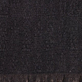 Super Luxe Ebony Black Basket Weave Cashmere Shawl - Sample