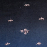 Hand Embroidered Pashmina Shawl - Black and Blue