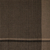 Black and Natural Houndstooth Pashmina Cashmere Shawl