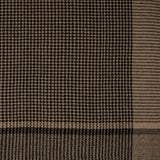 Black and Natural Houndstooth Pashmina Cashmere Shawl