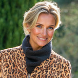 Black Luxe Italian Cashmere Collar