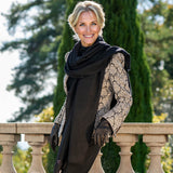 Classic Black Cashmere Shawl