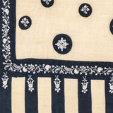 Hand Embroidered Pashmina Cashmere Shawl - Ivory & Black