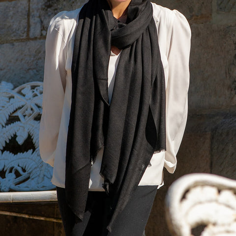 Jet Black Modal Wrap
