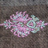 Hand Embroidered Pashmina Cashmere Shawl -Black and Neutral Tones