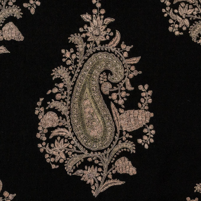 RESERVED: Hand Embroidered Pashmina Cashmere Shawl - Paisley