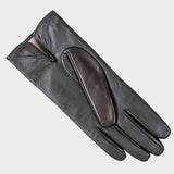 Ladies Black Touch Screen Leather Gloves