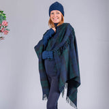 Black Watch Tartan Merino Wool Cape