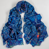 PRE ORDER: The Kaleidoscope Quartet- Blue Heaven Cashmere and Silk Wrap