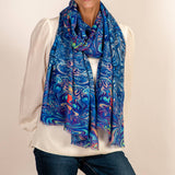 PRE ORDER: The Kaleidoscope Quartet- Blue Heaven Cashmere and Silk Wrap