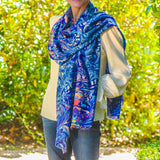 PRE ORDER: The Kaleidoscope Quartet- Blue Heaven Cashmere and Silk Wrap