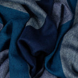 Blue on Blue Pashmina Cashmere Shawl