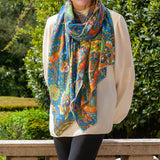 PRE ORDER: The Liberty ‘Florence Melody Trilogy - Blue Cashmere and Silk Wrap