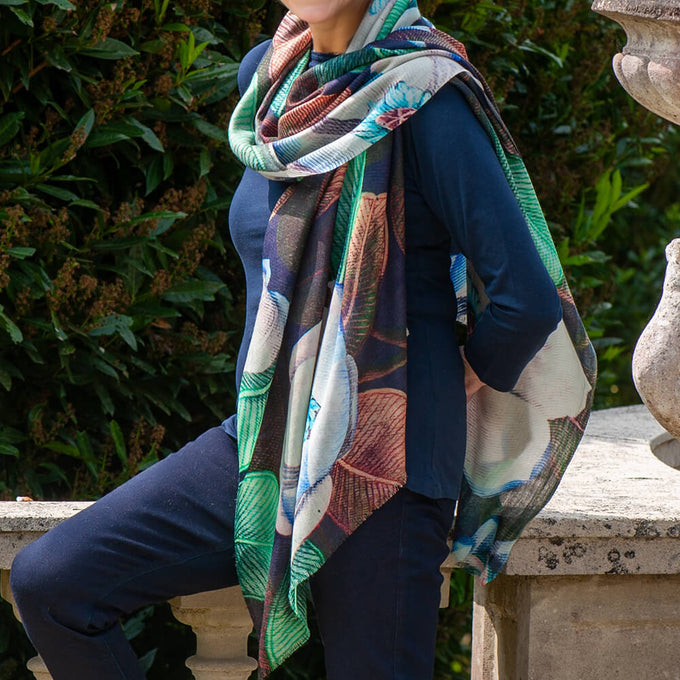 The Liberty Print Floral Quartet - Botanical Dream Cashmere and Silk Wrap