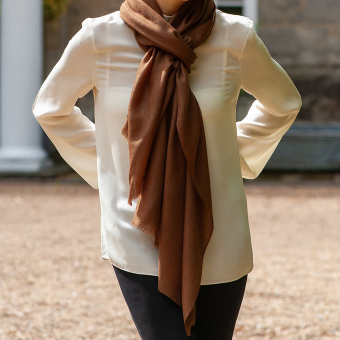 Auburn Lights Cashmere and Silk Wrap