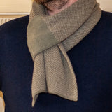 Double Faced Biscuit Brown Italian Cashmere Neck Warmer