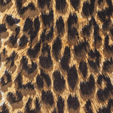 Supersize Brown Leopard Print Cashmere and Silk Shawl