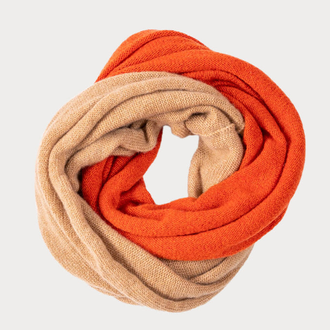 Copper and Caramel Cashmere Snood