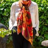 PRE ORDER: The Botanical Quartet - The Falling Leaves Cashmere and Silk Wrap