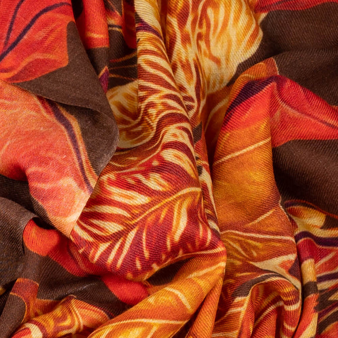 The Botanical Quartet - The Falling Leaves Cashmere and Silk Wrap