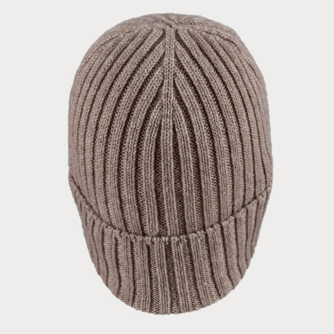 The Classic Brown Cashmere Beanie Hat