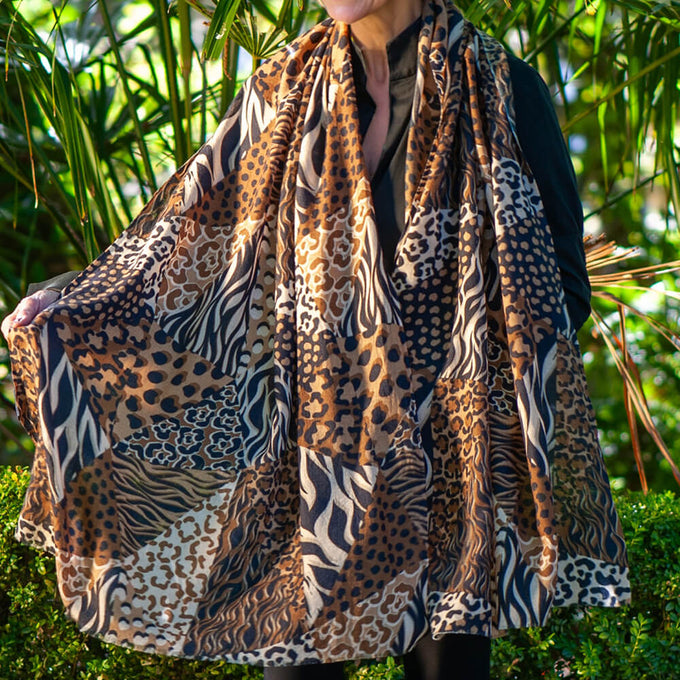 PRE ORDER: Wild Imagination Trilogy - Safari Cashmere and Silk Wrap