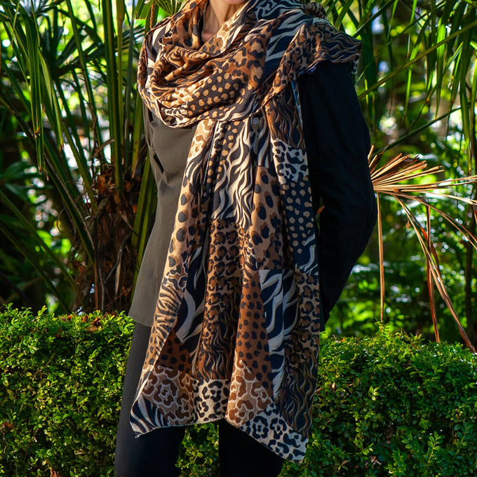 PRE ORDER: Wild Imagination Trilogy - Safari Cashmere and Silk Wrap