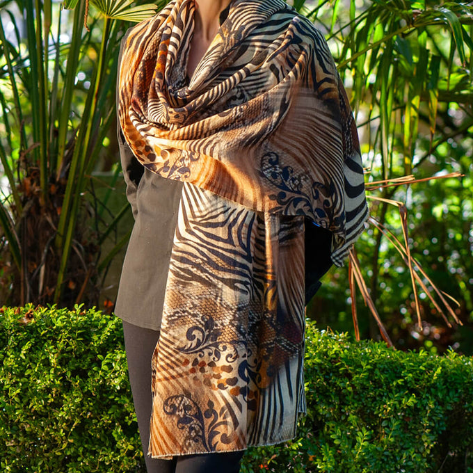 PRE ORDER: Wild Imagination Trilogy - Savannah Cashmere and Silk Wrap
