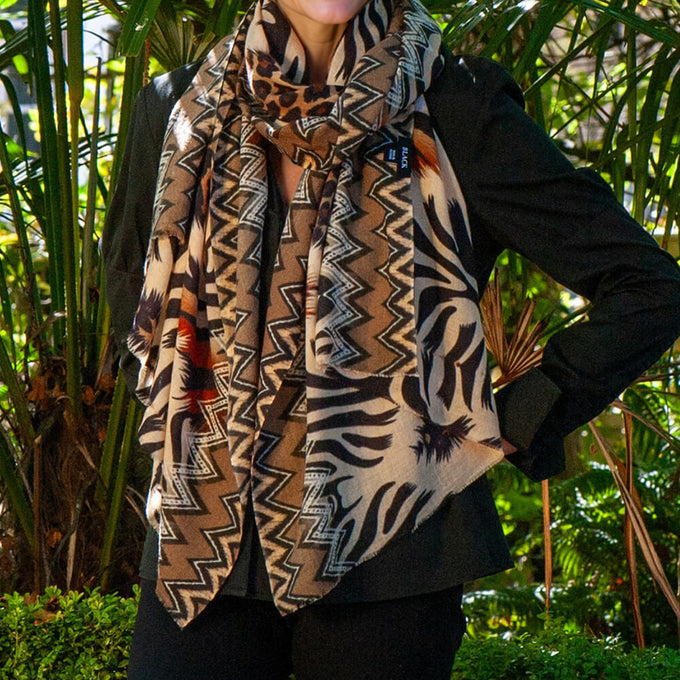 PRE ORDER: Wild Imagination Trilogy - Serengeti Cashmere and Silk Wrap