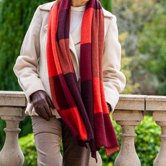 The Check Set - Earth Tones Italian Cashmere Scarf