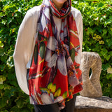 PRE ORDER: The Botanical Quartet - The Passion Flower Cashmere and Silk Wrap