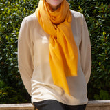 Buttercup Yellow Cashmere and Silk Wrap