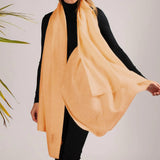 The Fondant Collection - Fondant Orange Handwoven Cashmere Shawl