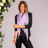 Pastel Lilac Cashmere and Silk Wrap
