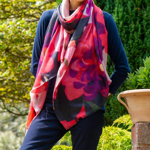 The Liberty Print Floral Quartet - Chatsworth Bloom Cashmere and Silk Wrap