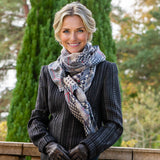 PRE ORDER: The Graphic Trilogy - Check Print Cashmere and Silk Wrap